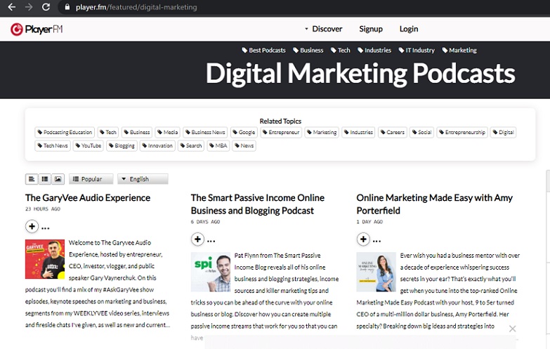 digital marketing podcast